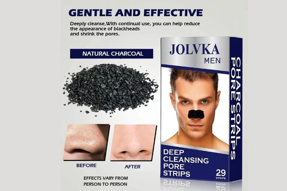 The best pore strips from Jolvka focus on guys; people mostly use them on the nose, forehead, and chin. 