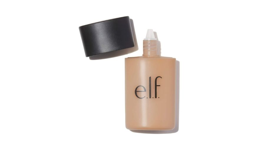 This foundation from e.l.f. Cosmetics are great for acne-prone skin because it is so light. It has healthy ingredients like camphor, tea tree oil, witch hazel, aloe, and salicylic acid in it to help fight acne and other skin problems