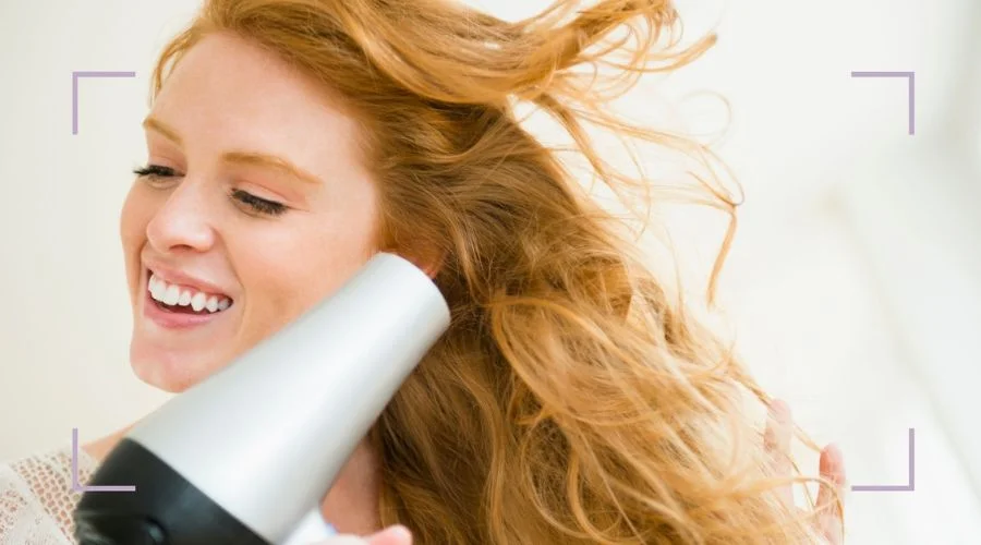 Make sure to use a diffuser attachment when blow-drying your hair to minimize the degree of direct heat and forceful air that contacts your strands. 