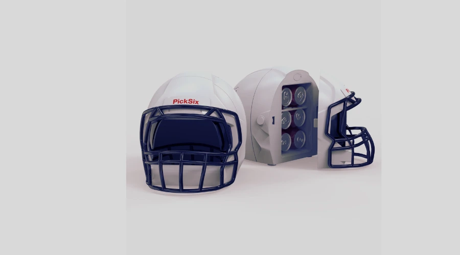 Portable 4-Litre Football Helmet Mini Fridge