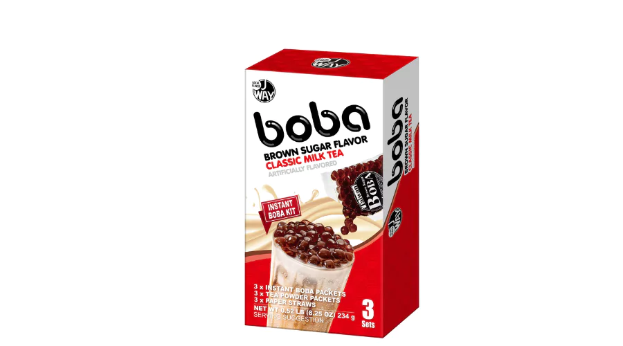 J Way, Instant Boba Kit, Classic Boba Milk Tea