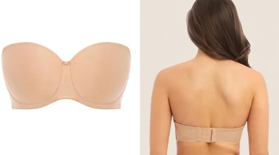 Wired moulded strapless bra