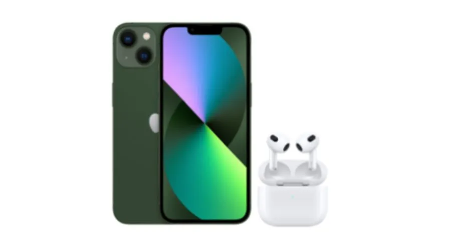 Apple iPhone 13 128GB Green with Airpods 3rd Gen