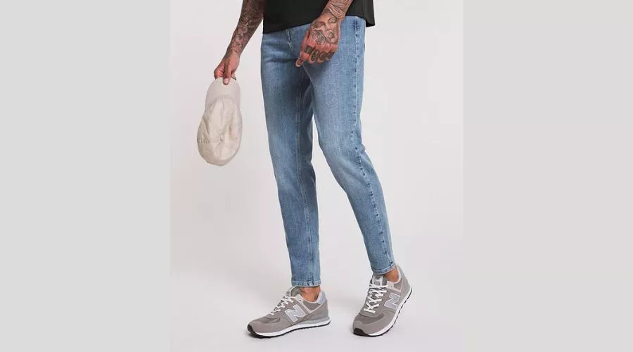 Premium Stonewash Tapered Fit Jeans