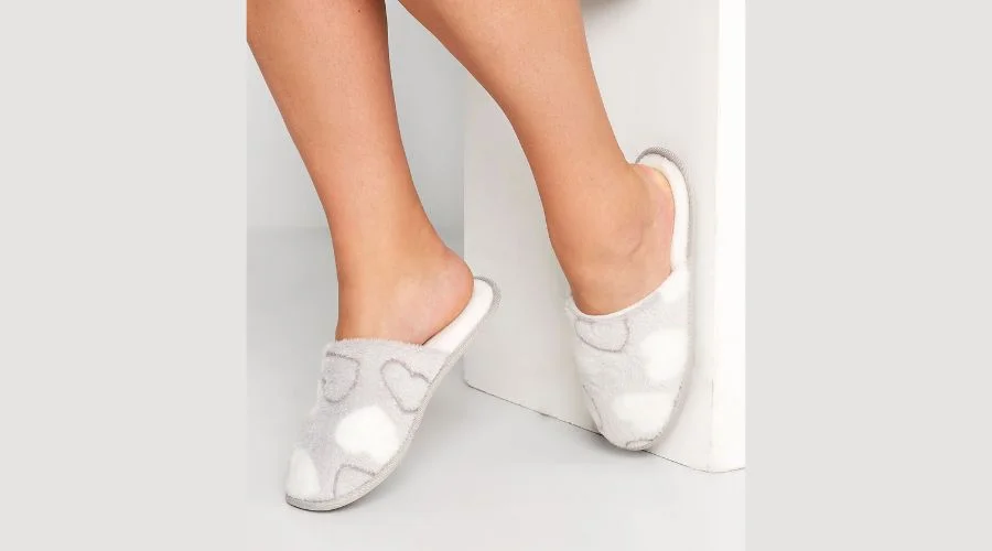 White & Grey Slippers