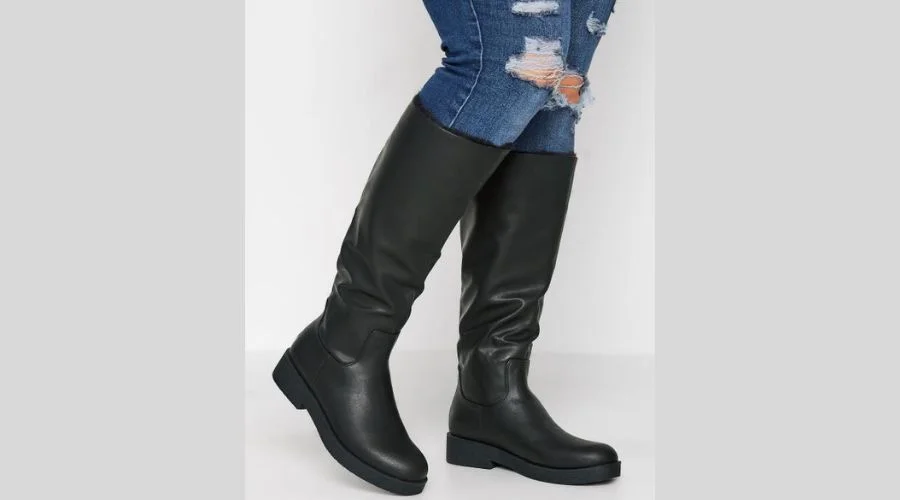 Limited Collection Black Chunky Calf Boots 