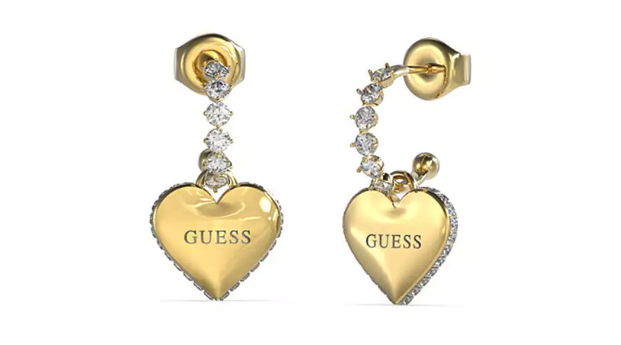 Ear-rings woman jewelry Guess Falling In Love - Gold