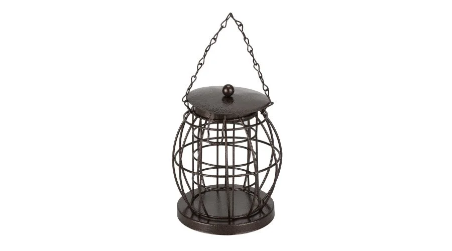 Lantern Shaped Fat Ball Bird Feeder - Grey