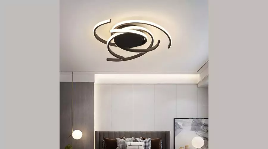 Modern LED Ceiling Light ( Black Frame)