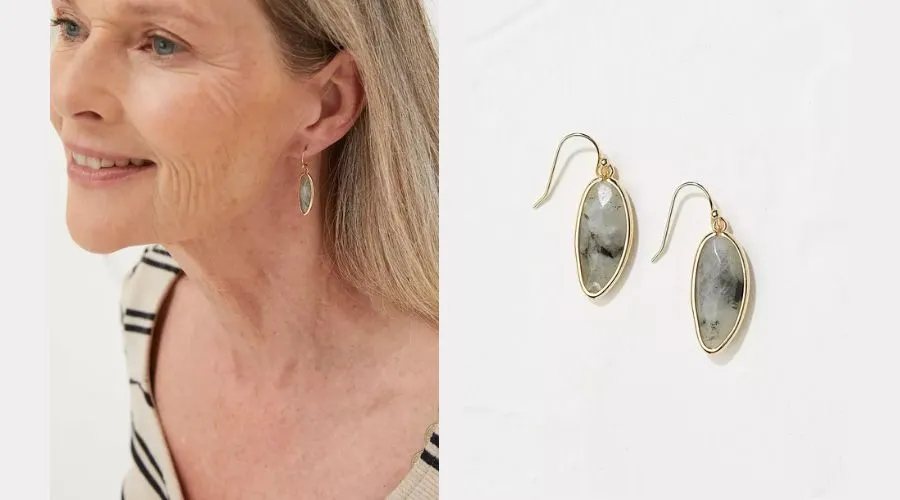 Large stone earrings