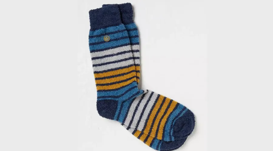 Fluffy Stripe Mens Socks | Oglooks