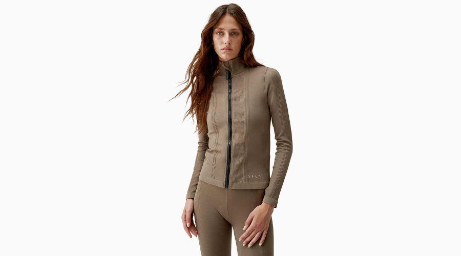 India Funnel Neck Sports Jacket with Stretch