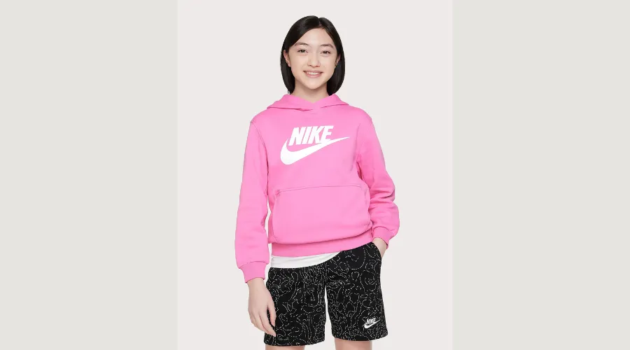 Nike Club Fleece-Pullover-Hoodie für Mädchen