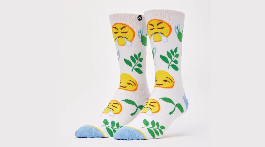Mens Odd Sox Emoji High Crew Socks