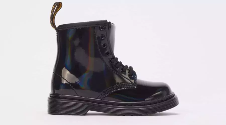 Girls Dr. Martens 1460 Rainbow Patent Leather Boots for Toddlers 