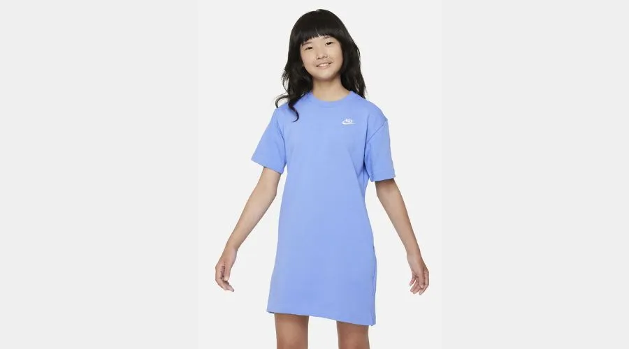 Nike Sportswear Cloud Wash - Jersey dress - light blue