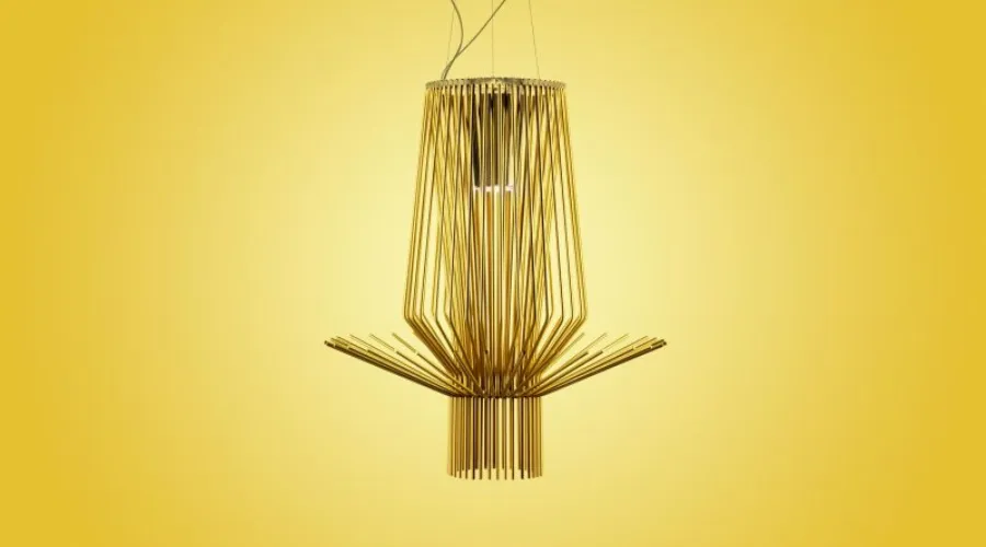Light cord - gold coloured