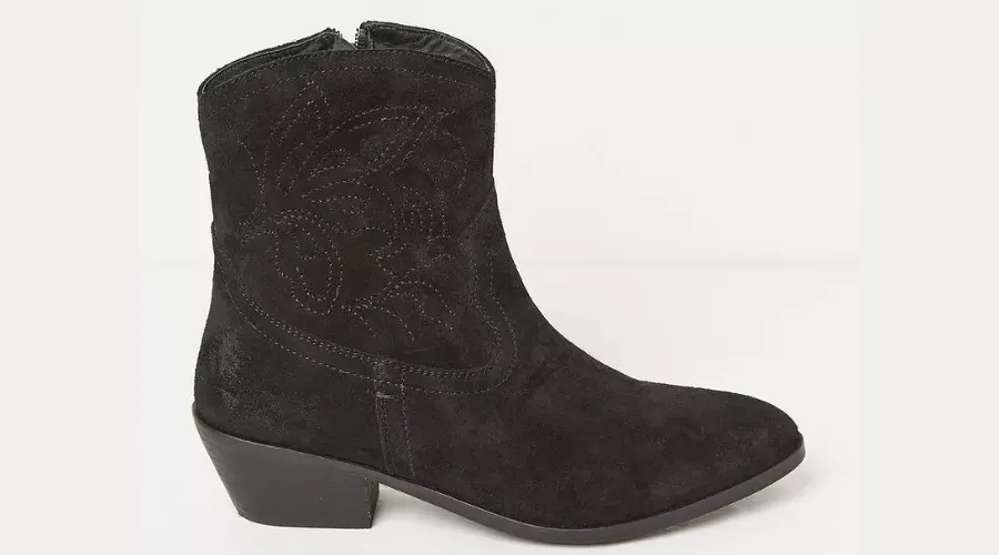 Abilene Western Embroidered Ankle Boot