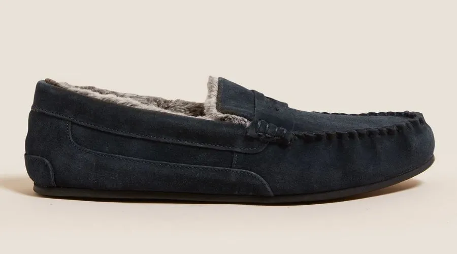 Suede Slippers With Freshfeet™