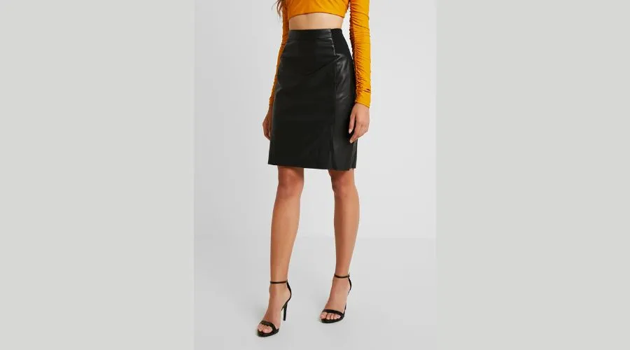 VMBUTTERSIA Coated Skirt - Pencil skirt