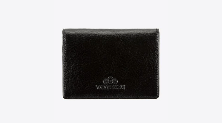 Black Leather Business Card HolderCase
