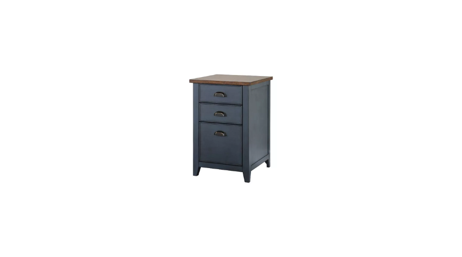 Farmhouse Three Drawer Wood File Cabinet | Oglooks