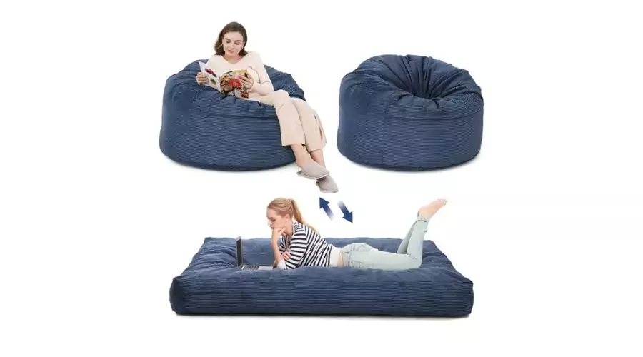 WhizMax Convertible Bean Bag Chairs for Living Room