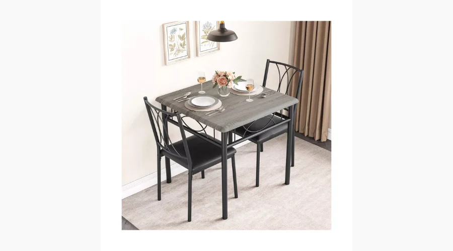 3 Piece Dining Room Table Set with 2 Chairs | Oglooks