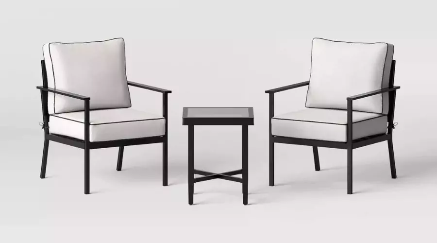 3pc Searsburg Aluminium Outdoor Patio Conversation Set