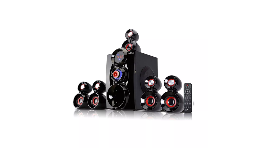 5.1 Bluetooth Speaker System with Surround Speaker by beFree