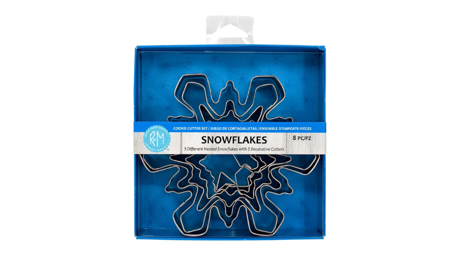 8 Piece Snowflake Cookie Cutter Set