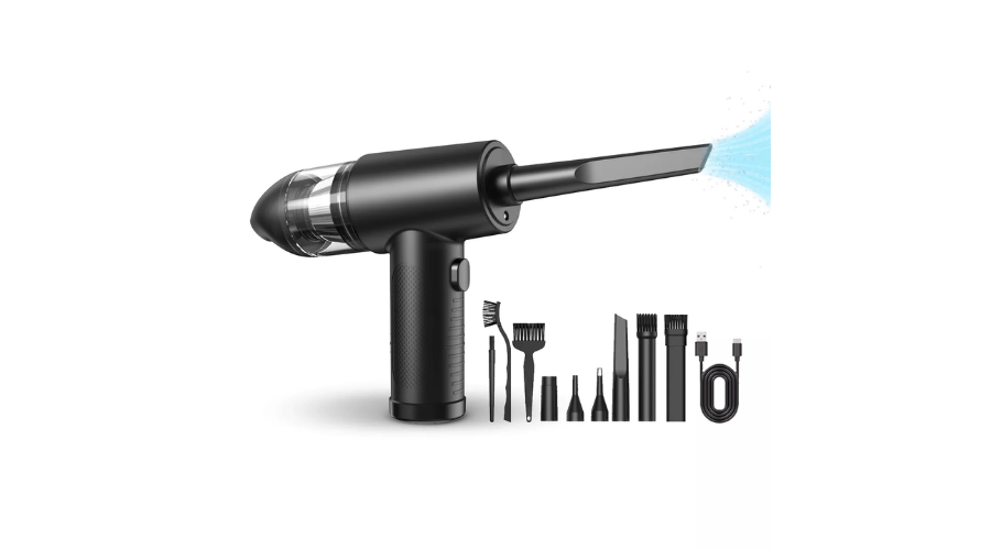 Air Duster & Mini Vacuum Cleaner Kit for Computer, Car, & other Electronics by HOM | Oglooks