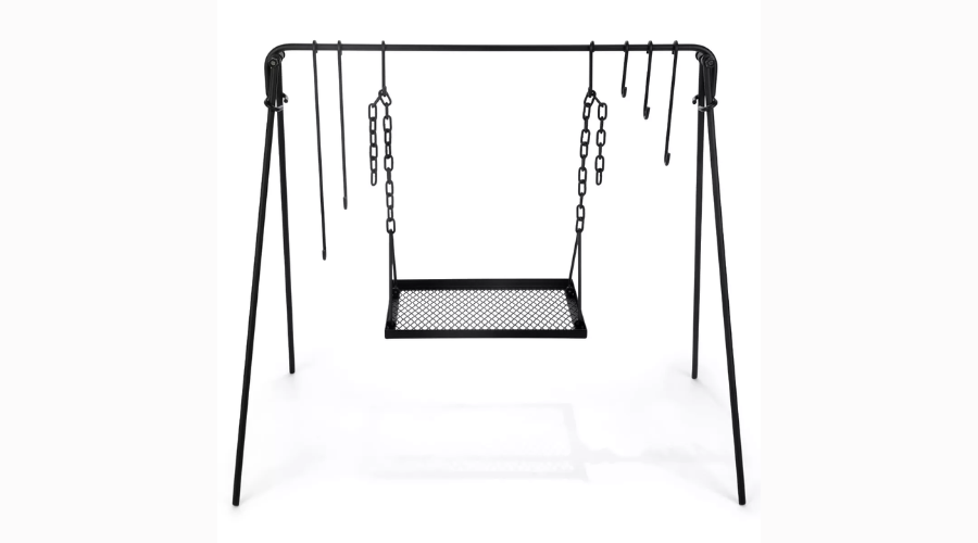 Cast Iron Outdoor Portable Swing Hanging Cooking Stand | Oglooks