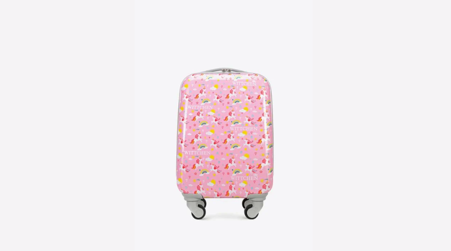 Children's suitcase with unicorn motif