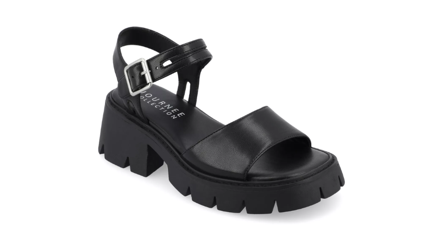 Comfort Foam Treaded Outsole Platform Sandals
