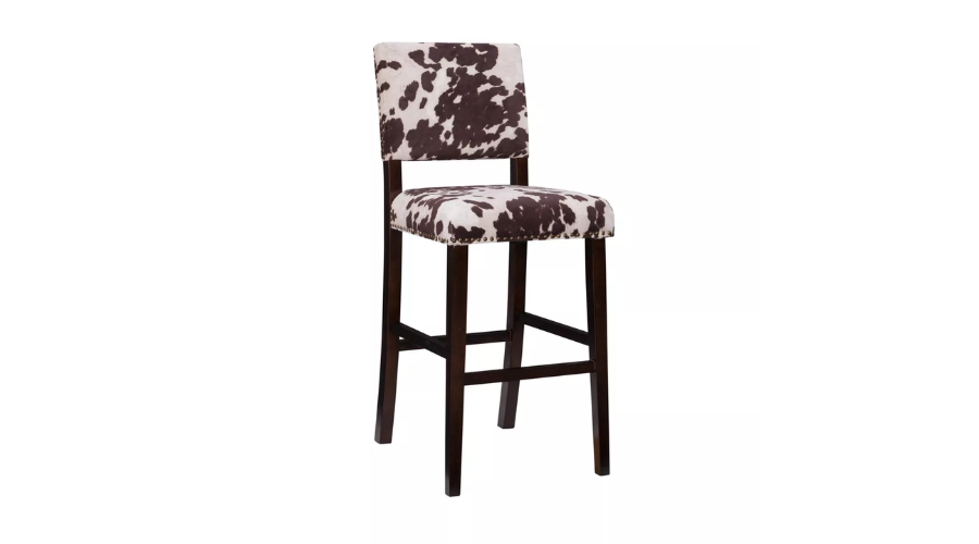 Corey Barstool Cowhide Print | Oglooks