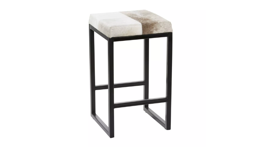 Cowhide Counter Height Barstool | Oglooks
