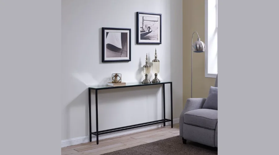 Dillard Narrow Long Console Table Gray - Aiden Lane