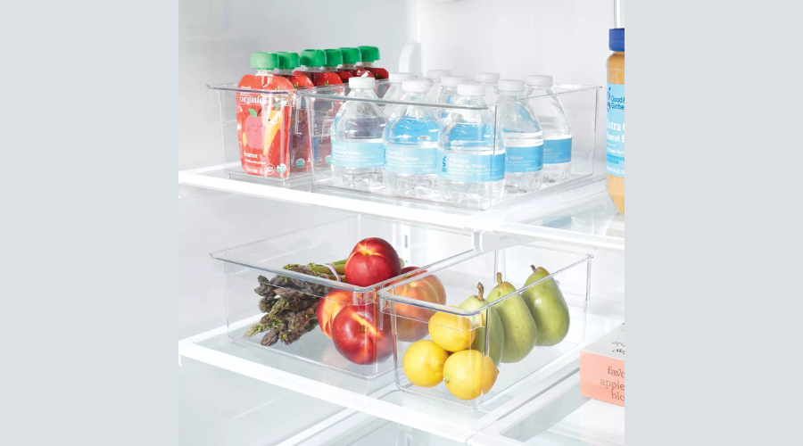 Fridge & Pantry 4pc Bin Storage Set Clear | Oglooks