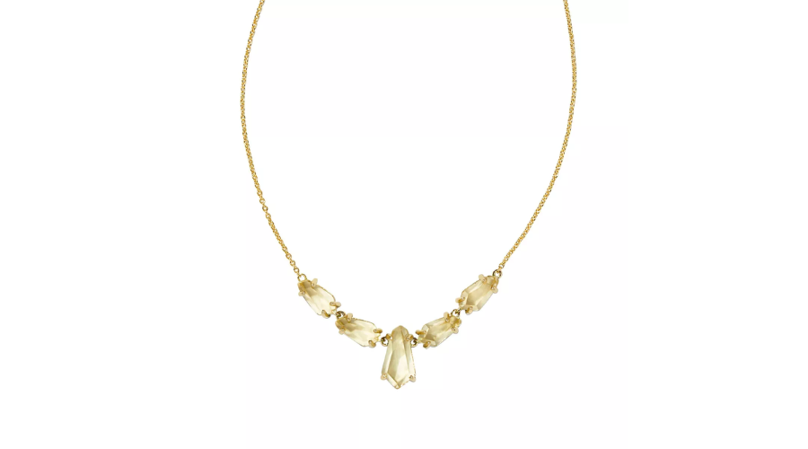 Gold Kendra Scott June Over Brass Statement Necklace 