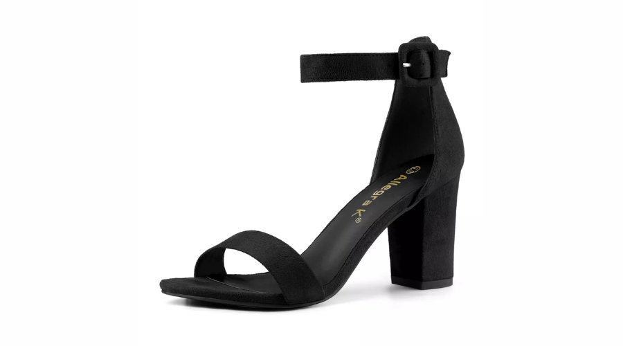 High Buckle Ankle Strap Heels | Oglooks
