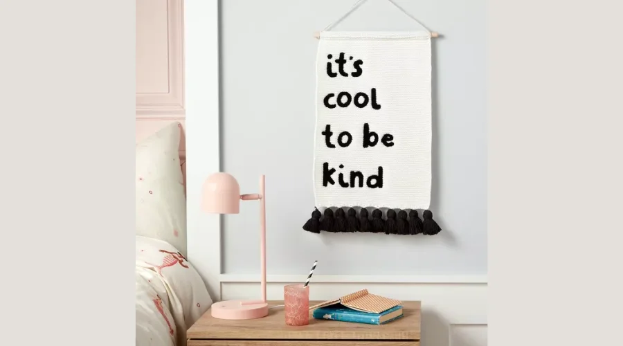 It's Cool to be Kind Hanging Kids' Knit Banner by Pillowfort