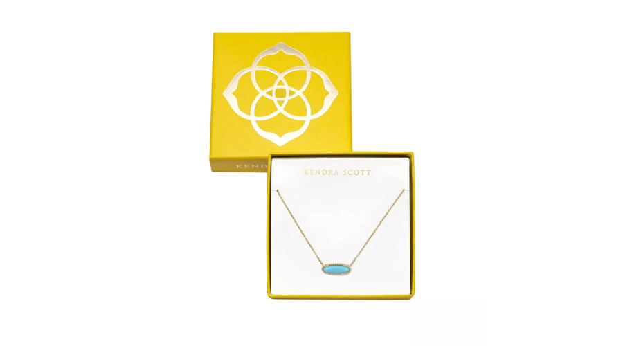 Kendra Scott Boxed Eva Pendant Necklace in Blue