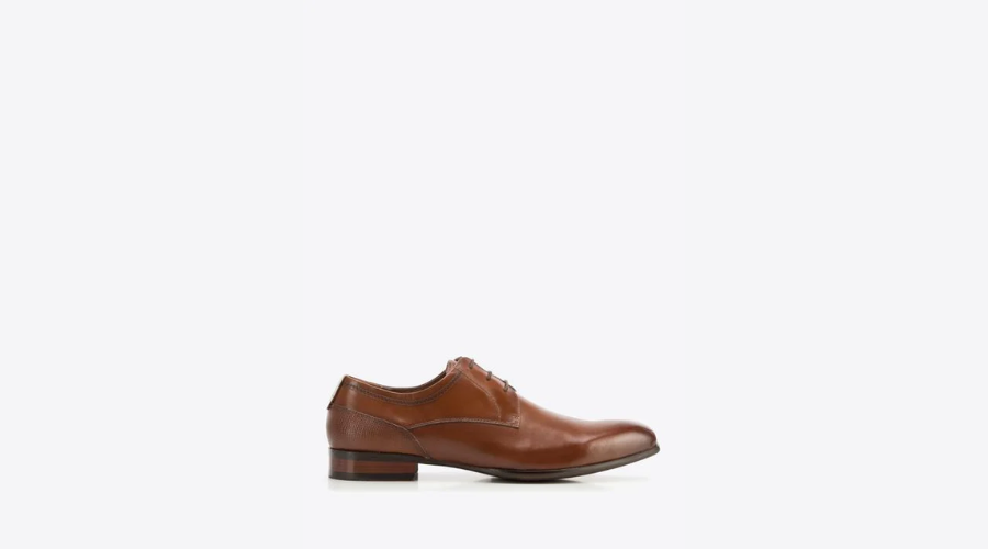 Men’s Classic Brown Leather Derby Shoes | Oglooks