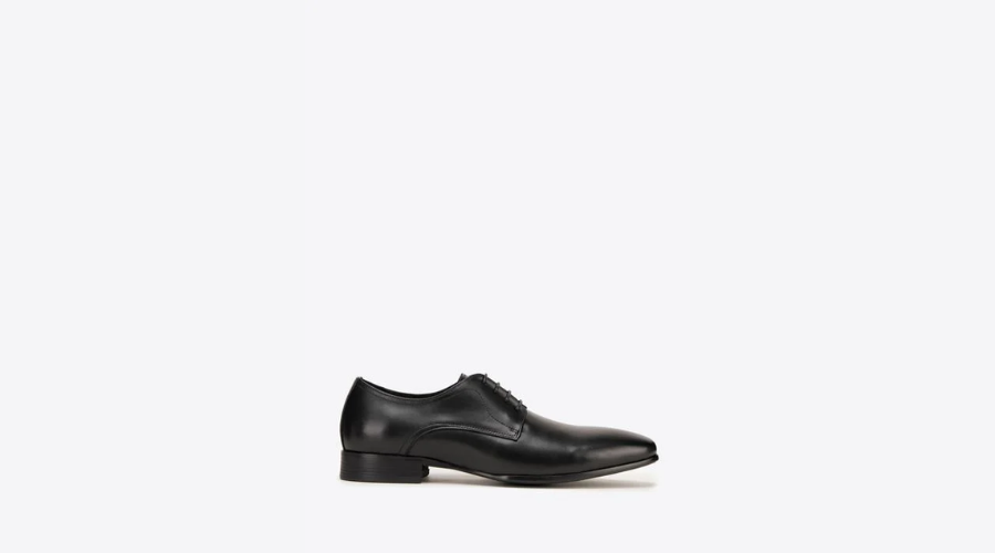 Men’s Straight Black Leather Derby Shoes | Oglooks