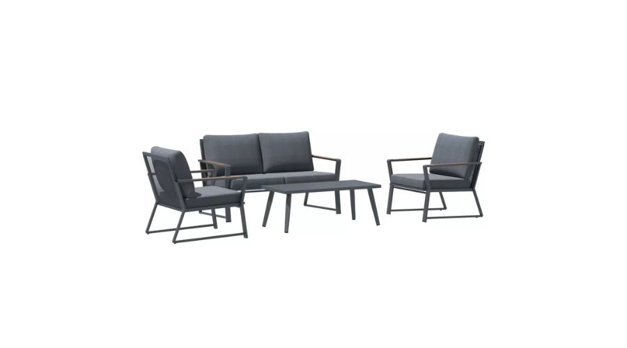 Outsunny 4 Piece Patio Furniture Set | Oglooks