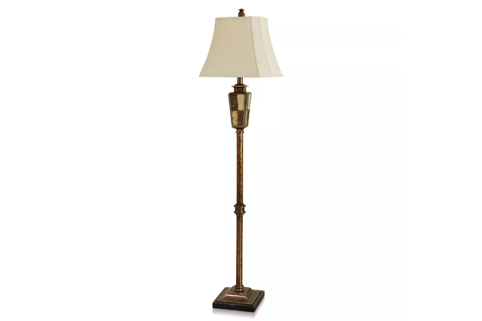 Rectangle Cut Corner Bell Softback Shade Floor Lamp