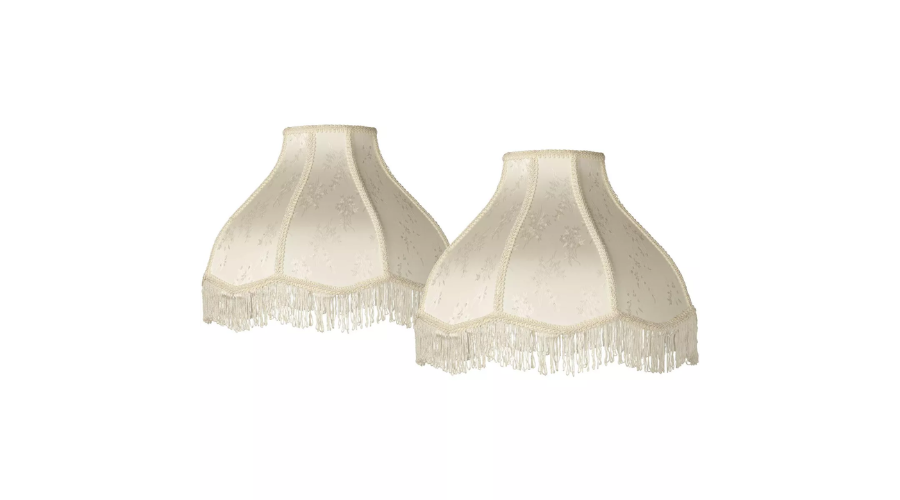 Set of 2 Scallop Dome Lamp Shades