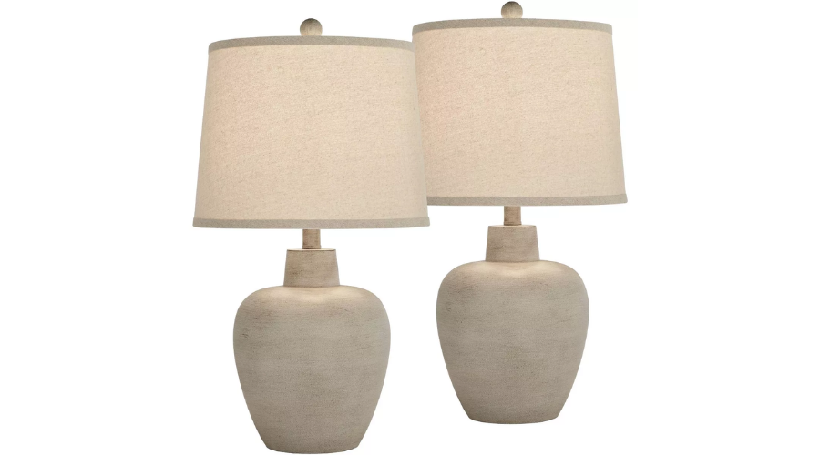 Set of 2 Urn Small Southwest Accent 1/2" High Table Lamps | Oglooks