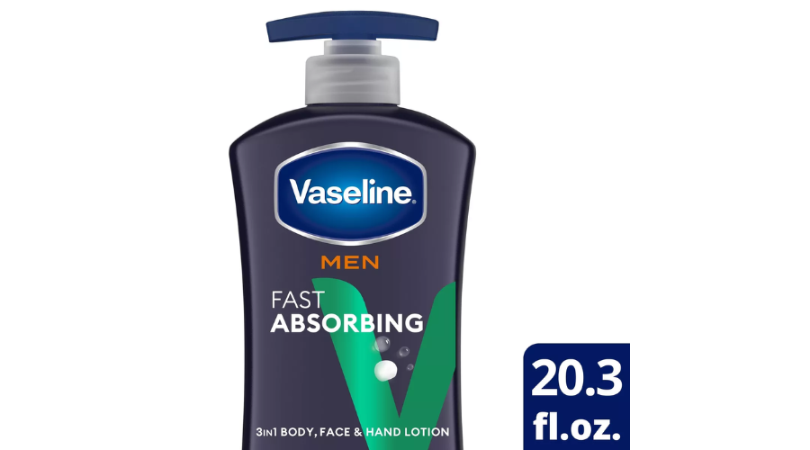 Vaseline Men Fast Absorbing Moisture 3-in-1 Lotion (Body, Face, Hands)